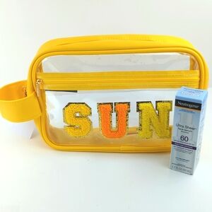 Neutrogena Ultra Sheer Face Serum SPF 60 EXP 08/2027 +Yellow Transparent SUN Bag